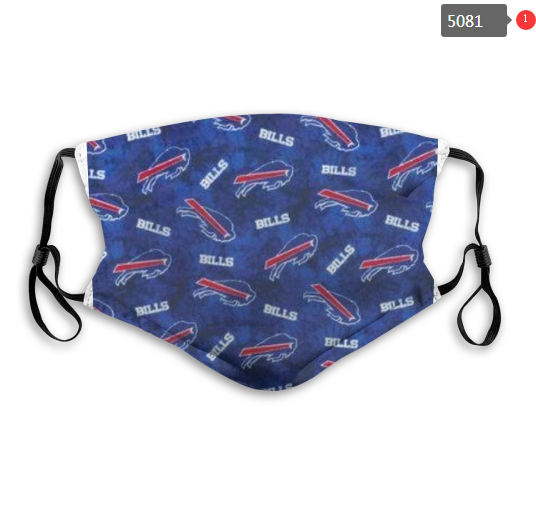 2020 NFL Buffalo Bills #1 Dust mask with filter->nfl dust mask->Sports Accessory